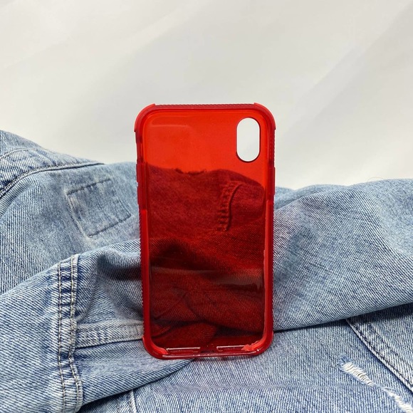 iPhone 7/8 Plus Case Clear Red Glitter Cover - Picture 5 of 8